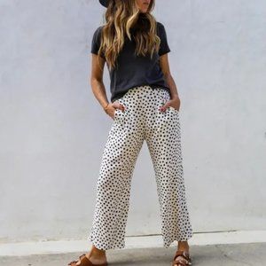 Stillwater Olson Crop High Waisted Pleated Pants